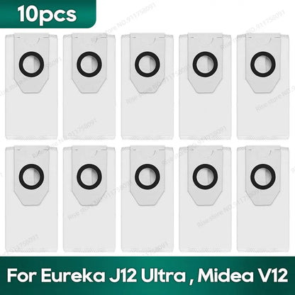 Compatible for Eureka J12 Ultra, Midea V12 Accessories Main Side Brush Hepa Filter Mop Rag Dust bag
