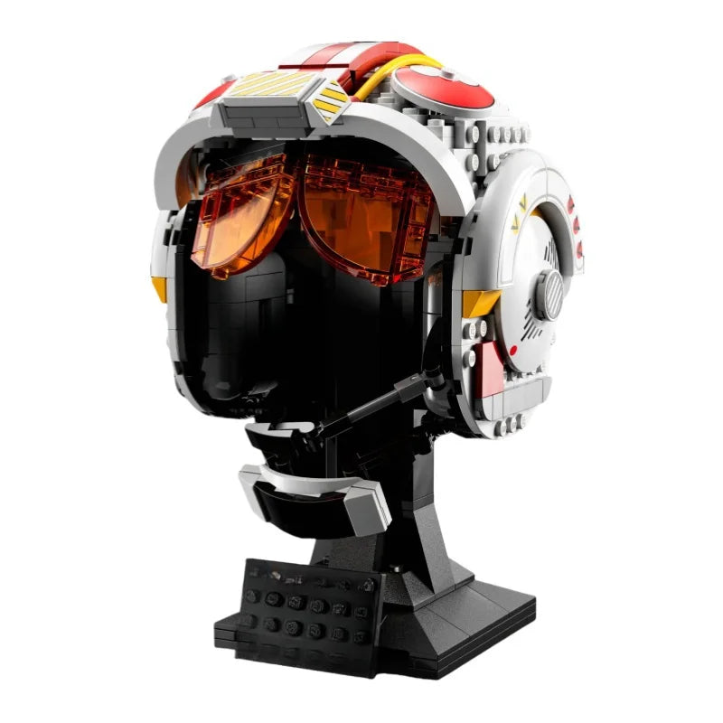 Star Wars Mandalorian Helmet Building Blocks - Darth Vader, Dark Trooper & Scout Trooper Display Set 75429
