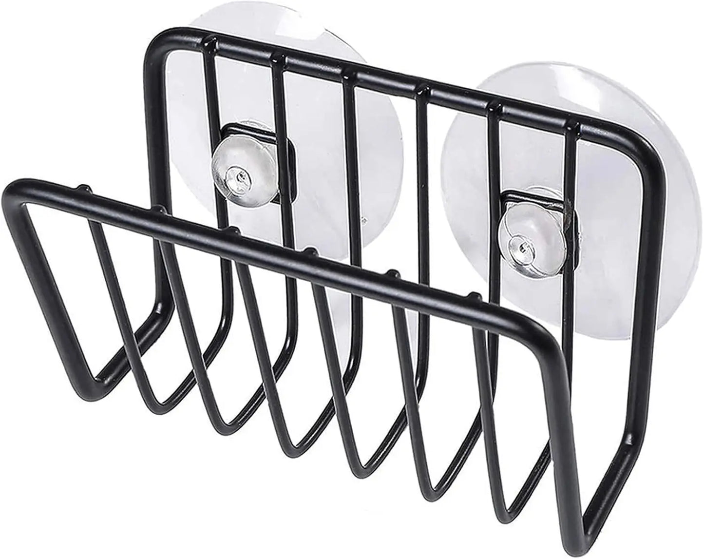 Sponge Holder For Kitchen Sink, Stainless Steel Suction Cup Sponge Caddy Kitchen Supplies Wall Mounted Sink Kitchen Organizer