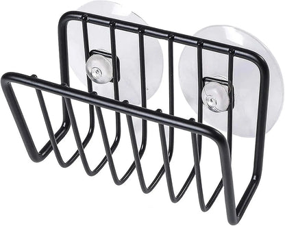Sponge Holder For Kitchen Sink, Stainless Steel Suction Cup Sponge Caddy Kitchen Supplies Wall Mounted Sink Kitchen Organizer