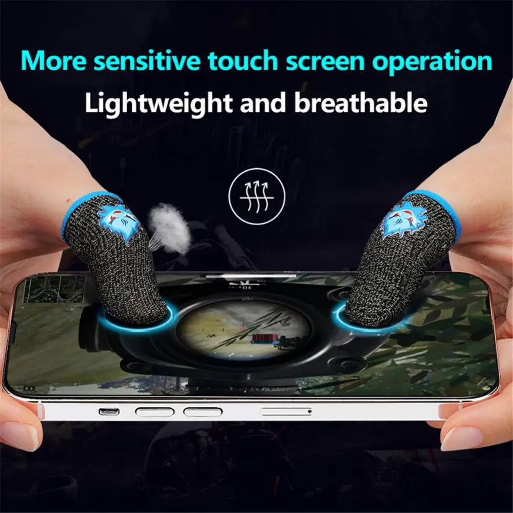 Moble Game Finger Sleeve for PUBG Game Breathable Thumb Gloves Controller Touch Screen Fingertips Anti Slip Gloves Finger Sleeve