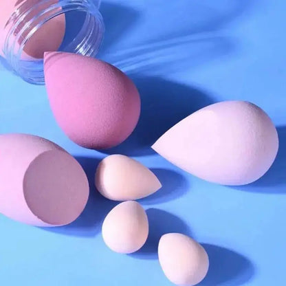 7PCS Canned Cosmetic Sponge Set Dry And Wet Liquid Foundation Powder Puff Professional Cosmetic Tools Make-up Artist