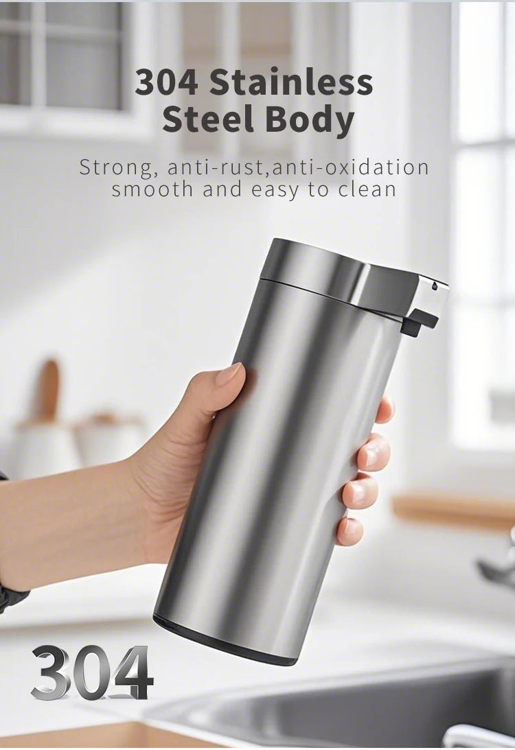 Kitchen Soap Machine Automatic Sensor Out of Hand Sanitizer Smart Electric Body Wash Soap Dispenser 304 Stainless Steel