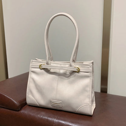 Luxury Handbag Designer Tote Bag for Women PU Leather Shoulder Bag Trendy Red Tote Bags Clutch Handbag for Work Commuter Bag