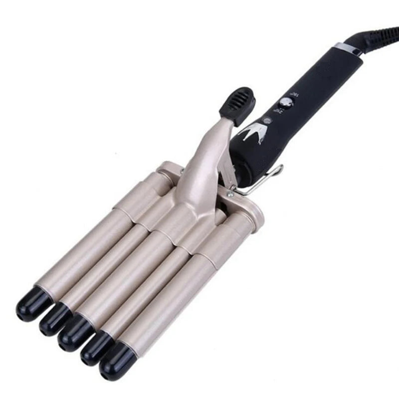 Five Tube Wave Curling Iron Hair Tool Salon And Home Use Ceramic Smart Temperature Control Fast Heating Hair Waver Styling Tools