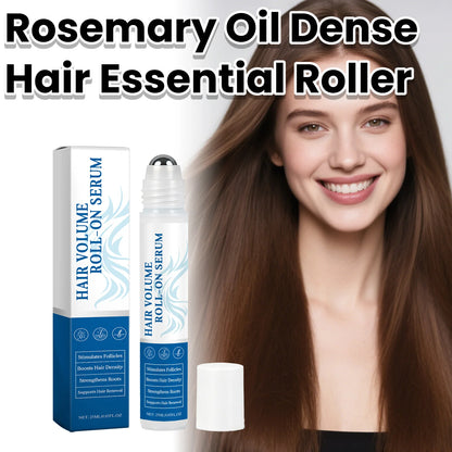 Rosemary Oil Dense Hair Essential Roller For Damaged Hair Care Treatment Smoothing Shiny Soften Hair Scalp Massage Serum