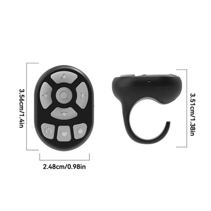 Multi-function Bluetooth Ring Remote Control Portable Fingertip Selfie Video Controller Automatic Page Turner Browsing For Phone