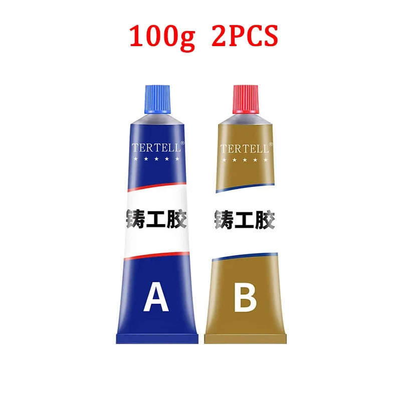 10/6/4/2Pcs Metal Repair Adhesive High Strength Bonding Sealant Weld Seam Metal Adhesive Heat Resistance Strong Casting AB Glue