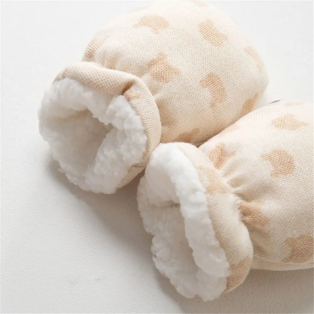Baby Fleece Gloves - Soft Cotton Mittens for Newborn Toddler Boys & Girls | Anti-Scratch Winter Gloves