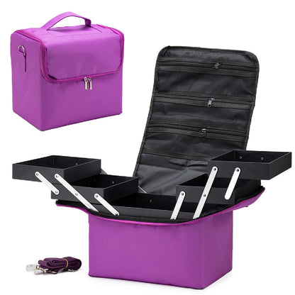Makeup Case Portable Travel Cosmetics Make Up Storage Organizer Box Oxford clothJewelry Nail Beauty Vanity Suitcase for Women