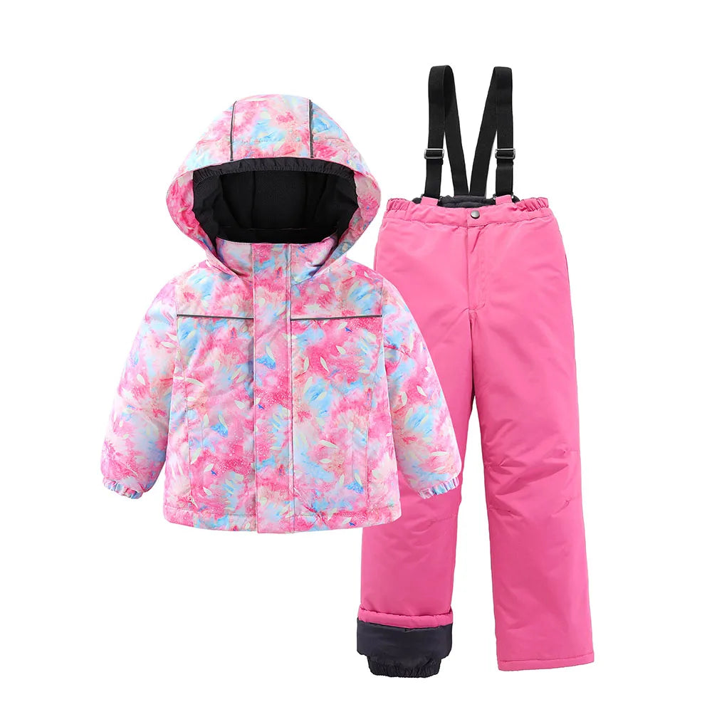 Kids Ski Suit Waterproof Snowboard Jacket & Pants Set - Boys Girls Winter Snow Gear 3-12 Years