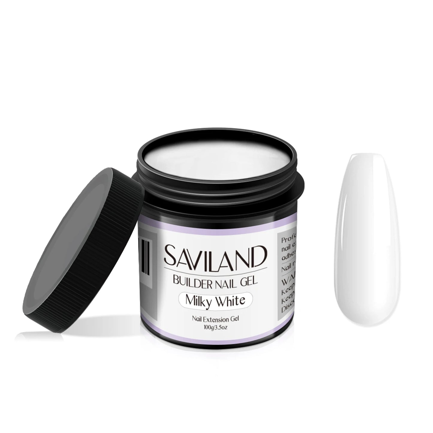 Saviland 100g Builder Nail Gel White Nude Pink Nail Extension Gel Multifunctional Nails Art Gel Polish Soak Off UV for Salon DIY