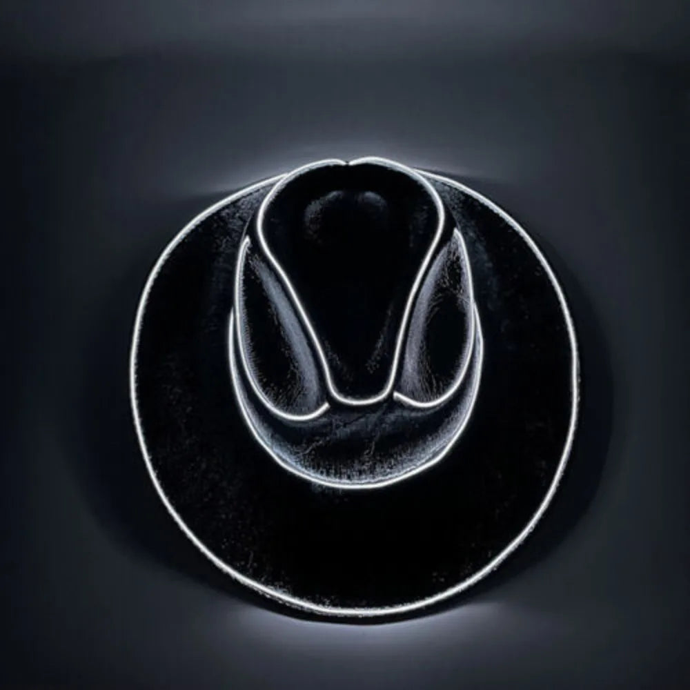 Men Women LED Disco Western Costume Play Dress Up Party And Cowboy Hat