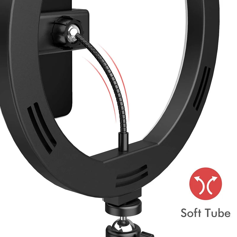 26/33cm LED Selfie Ring Lighting Light Dimmable Photographic Selfie Ring Lamp USB Remote Control Fill Light For Phone Video Live