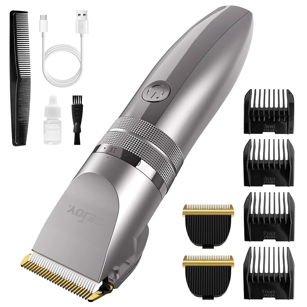 SEJOY Hair Trimmer for Men Hair Clippers for Barbers  Electric Trimmer Rechargeable Cordless Shaver (OiI Not Included)）