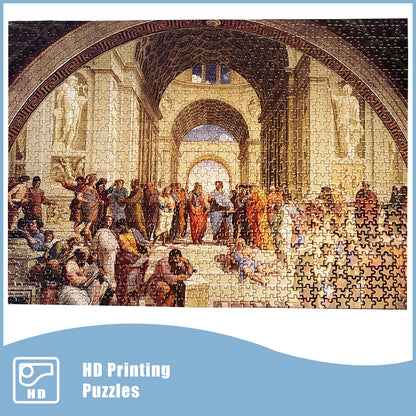 MaxRenard Jigsaw Puzzle 1000 Pieces The School of Athens Raphael Environmentally Friendly Paper Christmas Gift Toy