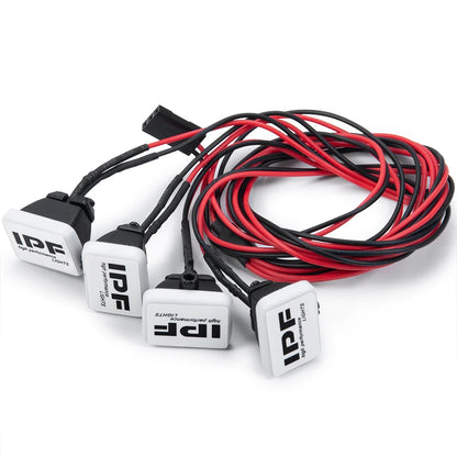 MIBIDAO 2/4LED RC Car Roof Light Round Lamp Spotlight For 1/10 Axial SCX10 II 90046 TRX4 Tamiya CC01 D90 D110