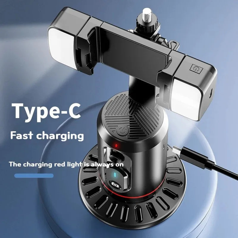 COOL DIER 2026 New 360 Rotation Gimbal Stabilizer, Selfie Stick Tripod Desktop Face Tracking Gimbal for Tiktok Smartphone Live