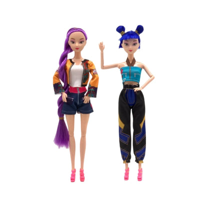 2025 NEW Kpop Demon Hunters Action Figure Vinyl Doll Toy Kawaii Huntrix Anime Figures Rumi Mira Zoey For Children Christmas Gift