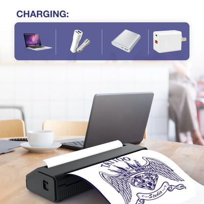 MHT-P8008 Tattoo Transfer Thermal Printer Tattoo Stencil Printer Machine A4 Tattoo Thermal Printer