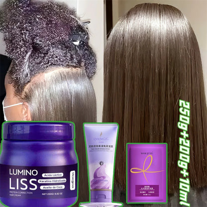 Protein Straightening Cream Nourishes Softens Hair Creating Silky Smooth Hair Repair Frizz Curls Naturally Without Damaging Hair