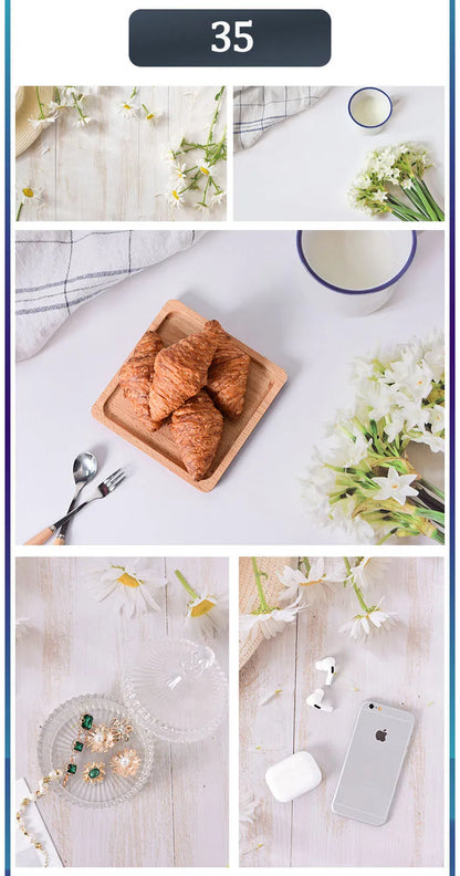 3D Double Sided Photography Backdrops 57*87cm Photos Background Props Product Food Photo Decoration Accessories Wallpaper