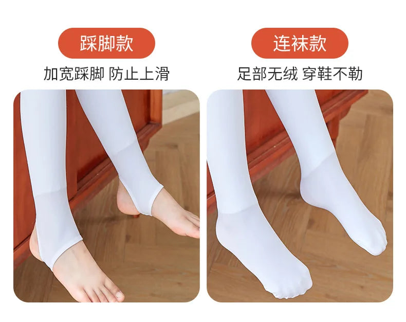 Winter Girls Tights Thicken Warm Pantyhose for Kids Skin/black Children Stocking Teenager Pantys Baby Ballet Underpants