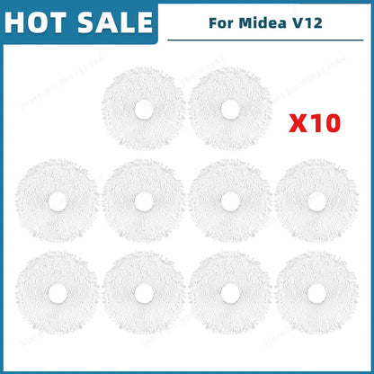 Compatible For 미디어 Midea V12 / Eureka J12 Ultra Spare Parts Accessories Consumables Main Side Brush Filter Mop Cloth Dust Bag