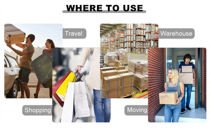 4 Wheel Trolley 40KG Heavy Duty Foldable Hand Sack Home Use Folding Truck Barrow Cart Portable Travel Luggage Shopping Cart