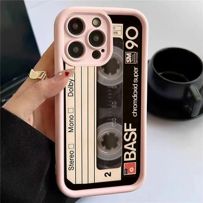 Lucky Tape Pattern Silicone Soft Phone Case For iPhone 17 16 15 14 13 12 11 Pro Max X XS XR 7 8 Plus 16E Shockproof Back Cover