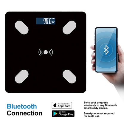 Digital Bathroom Scales 180KG Body Weight Weighing Scale LCD Electronic Black