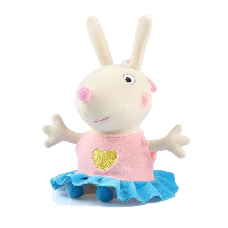 19cm 100% Genuine PEPPA PIG Stuffed Soft Doll Peppa George Zoe Suzy Rebecca Emily Danny Pedro bear Dinosaur Children Plush toy