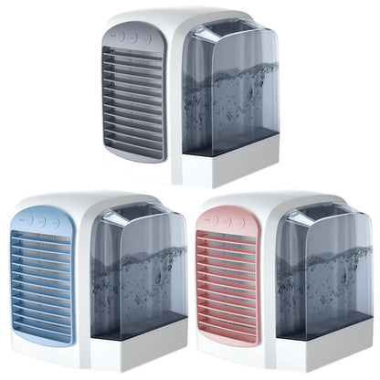 3-in-1 Summer Water-Cooled Fan Mini Air Cooler Humidifier Home Air Conditioner Desktop Fan Detachable Air Cooler Electric Fans