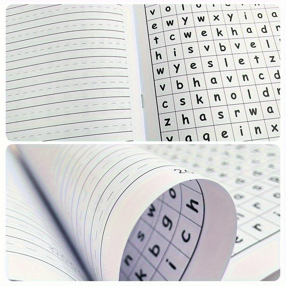 220 Sight Words Learning Workbook with Answer Key Educational Handwriting Sight Words Search Games for Age 3+ School Supplies