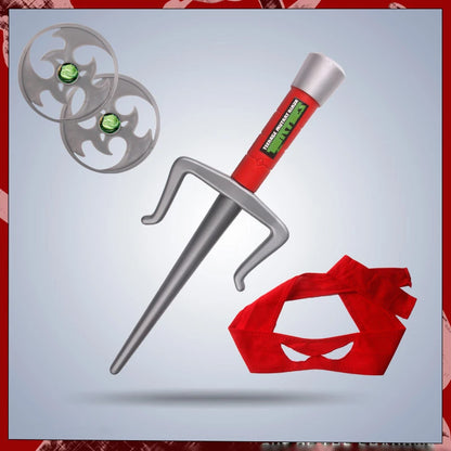 Children Cosplay Ninja Mask Weapon Knife Nunchakus Fork Darts Knife and Knife Can Wear Anime Dress Parties Turtles Costumes