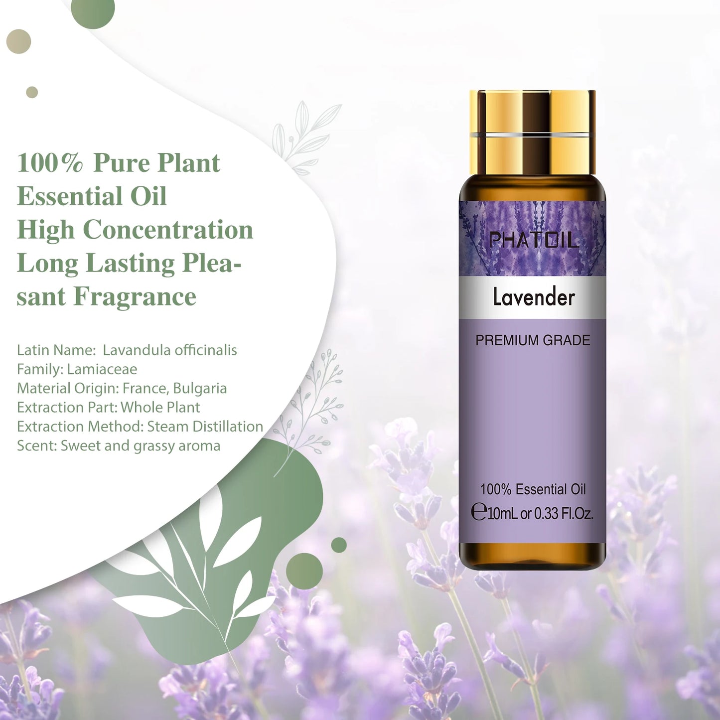 9pcs 10ml Diffuser Aroma Oil Pure Natural Essential Oils Gift Set Kit Rose Lavender Jasmine Eucalyptus Vanilla Mint Ylang Ylang