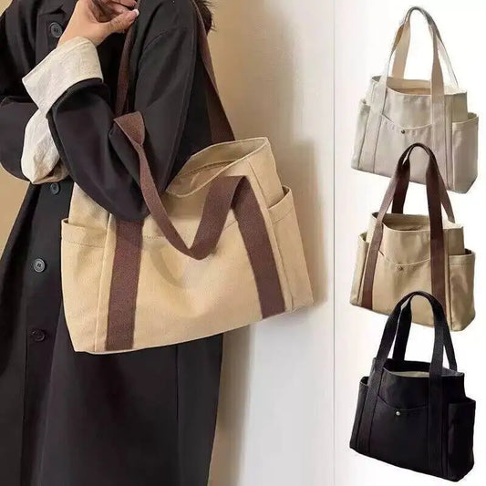 Large Capacity Tote INS Versatile Handbag Laptop Bag Work Student Class 2025