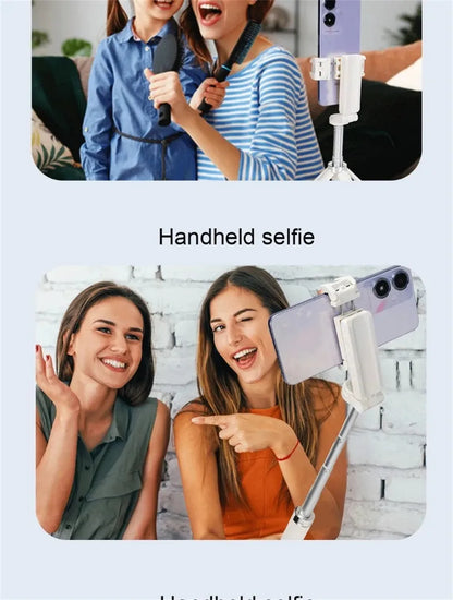 FANGTUOSI Mini Selfie Stick Portable Phone Holder Shooting Aid Versatile Integrated Design Bluetooth Remote For Live Broadcas