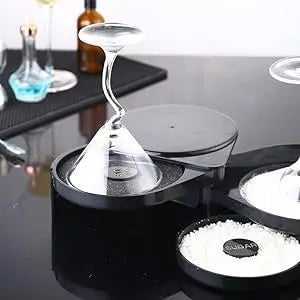 3-layer ABS Rotating Cocktail Seasoning Box, Bar Wine Accessories, Mixed Salt and Sugar Box, Bar Bartender Mixer Toolbox