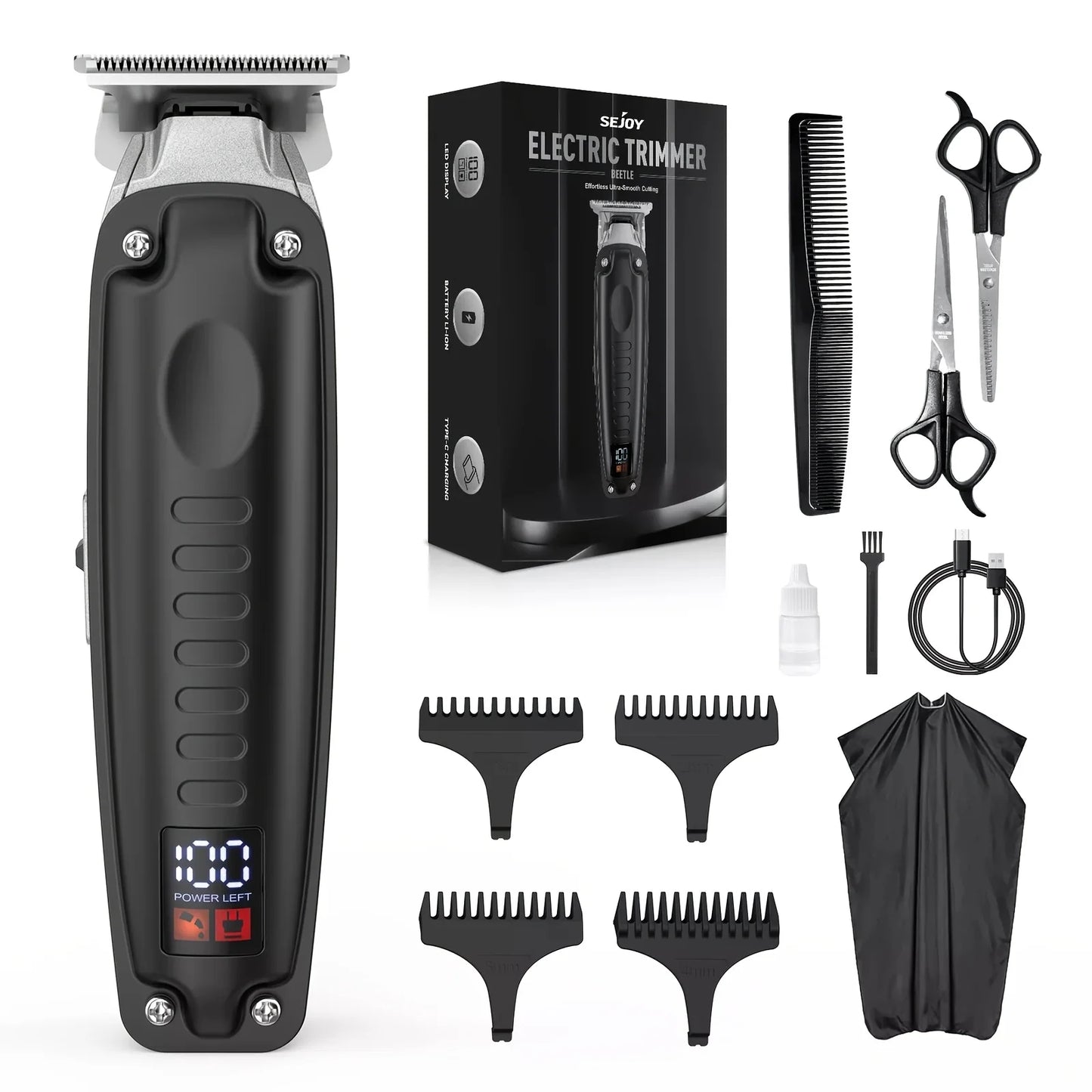 SEJOY Professional Hair Clippers for Men Hair Trimmer Kit Cordless Barber Machines Men's Shaver Gifts