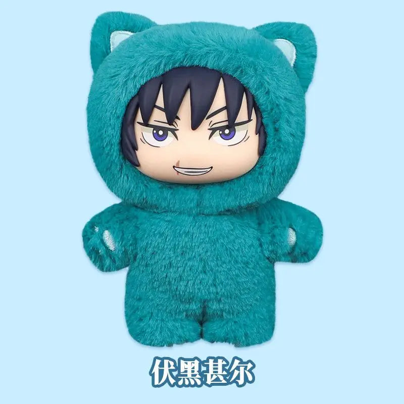 Genuine Eaki Jujutsu Kaisen Season 2 Cat Park Party Gojo Satoru Blind Box Plush Doll Bag Pendant Model Collection Gifts