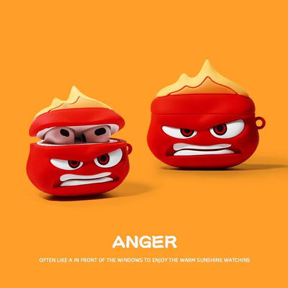 Anger Silicone Earphone Case Accessories Cover For Airpods 1 2 3 4 Pro Pro 2 Pro 3