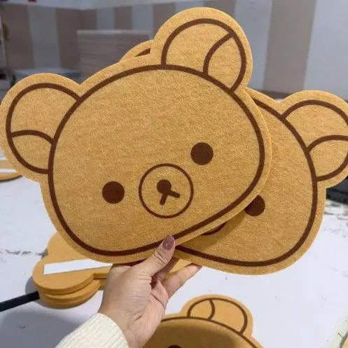 Rilakkuma Felt Board New Anime Relax Bear Thickened Wall Sticker Commemorative Photo Message Boards Bedroom Home Decoration Gift