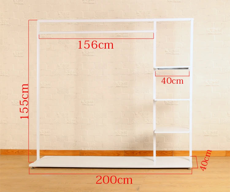 Lightweight Indoor Clothes Hanger Modern Movable Rail Storage Clothes Hanger Drying Space Saving Kledinghangers Home Furniture