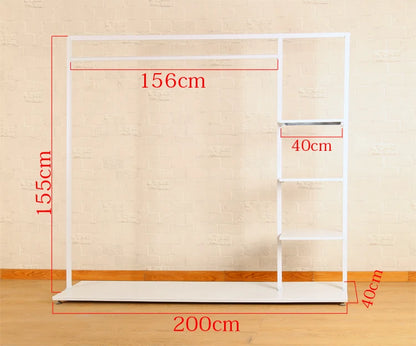 Lightweight Indoor Clothes Hanger Modern Movable Rail Storage Clothes Hanger Drying Space Saving Kledinghangers Home Furniture