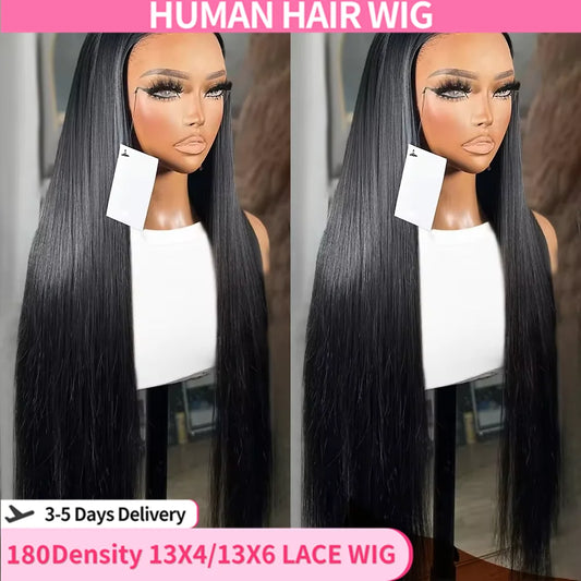 Bling Hair Straight 13x4 Lace Front Wigs Human Hair 13x6 Transparent Lace Frontal Wigs Human Hair Pre Plucked Wigs For Women