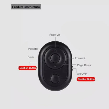 Mini Wireless Bluetooth-compatible Remote Shutter Controller Button Self-timer Camera Stick Shutter Phone Page Turning Release