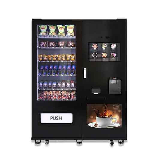Automatic Coffee Vending Machine Drink Snacks Integrated Commercial with Snack Machines MDB System coffee machines With Grinder