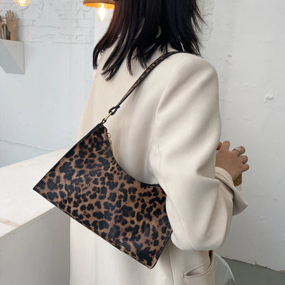 Fashion Zebra Print Women Luxury Handbag PU Leather Simple Underarm Shoulder Bags Female Daily Design Clutch Totes Purse Pouch