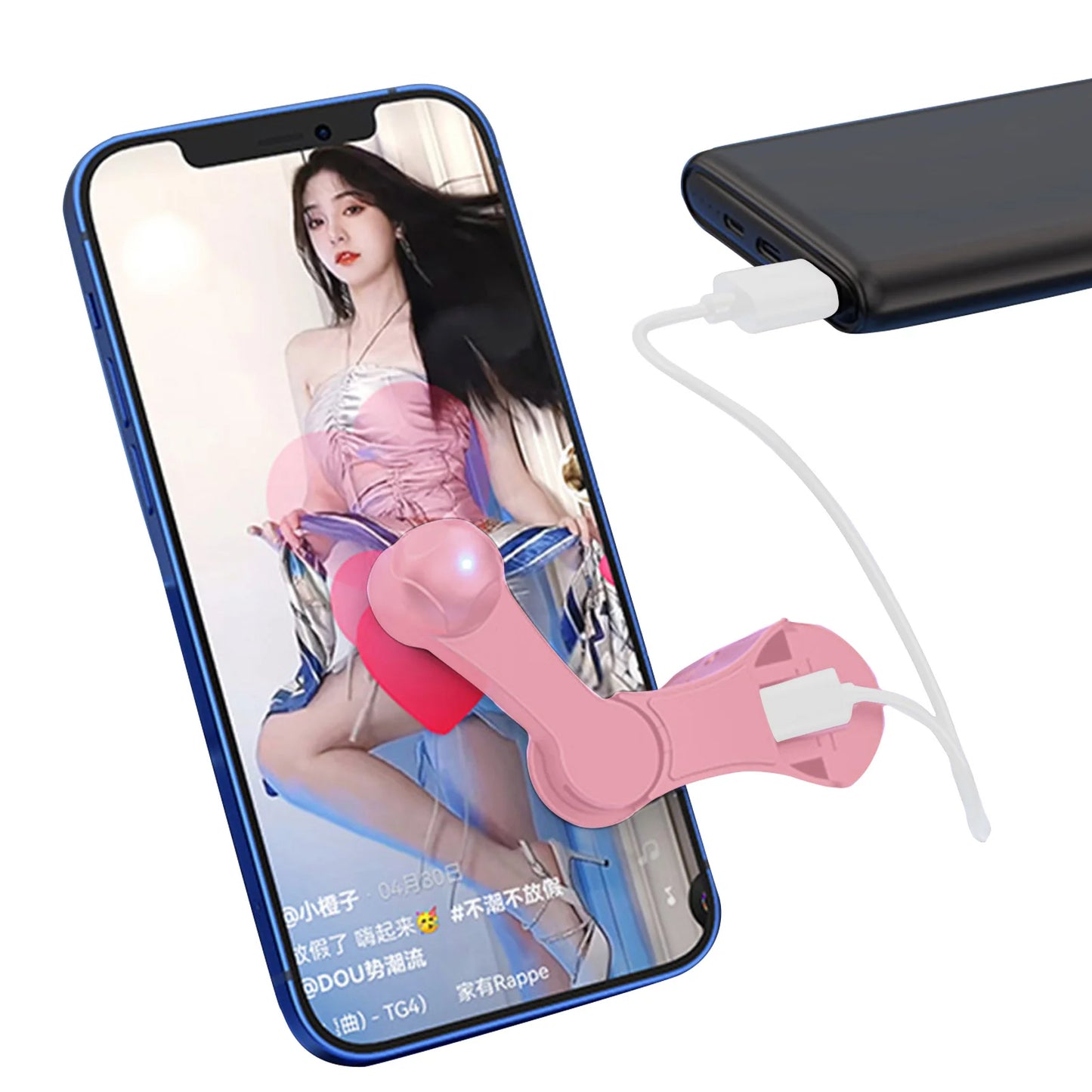 Digital Auto Screen Clicker for Smart Phone Apps Video Live Streaming Gadget Smartphone Game Screen Touch Tripods Tapper